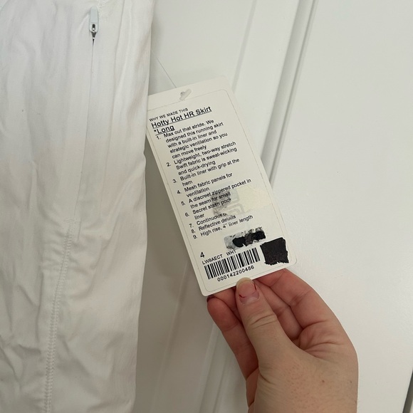 Lululemon Hotty Hot HR Skort Long in White - Picture 4 of 6